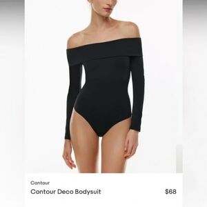 Aritzia Contour Deco Bodysuit Black Size XL